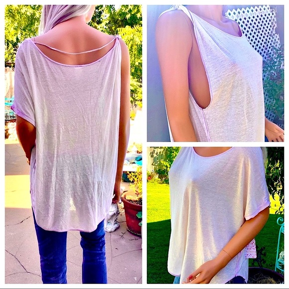 🎉HP FPEOPLE Asymmetric HiLo BoHo Chic Top CoverUp - Picture 14 of 16